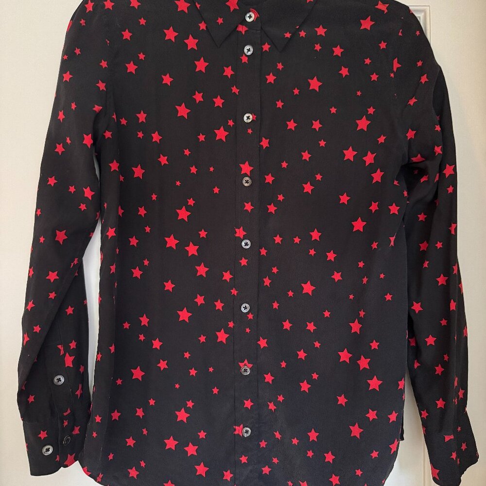 Kate Moss for Equipment Starred Blouse